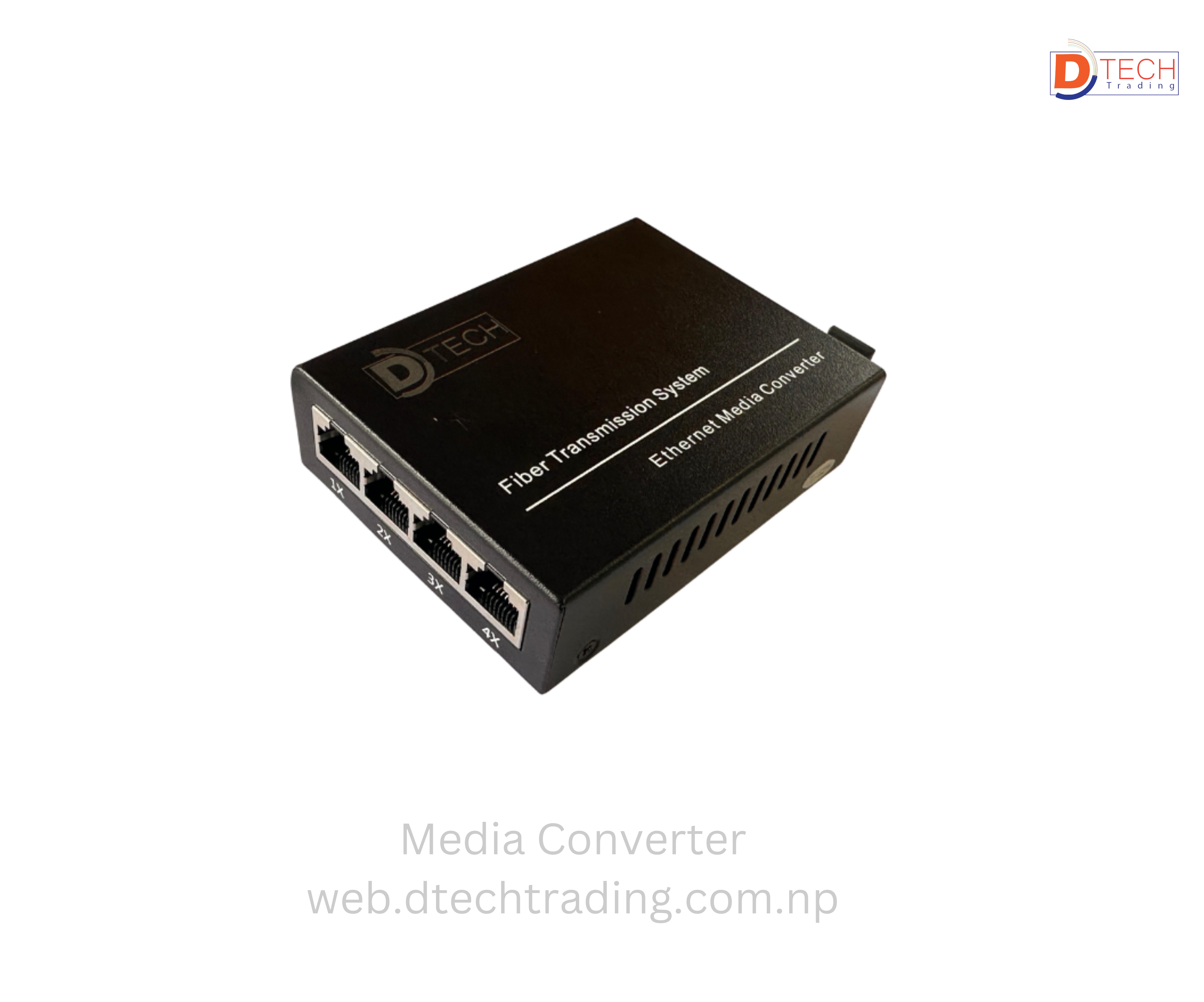 Media Convertor 10/100/1000 20KM 4RJ45 SM Single Fiber SC (A/B)